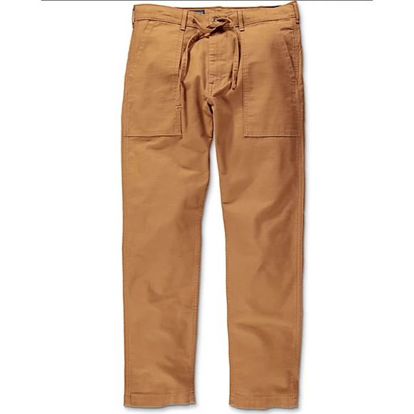 NEW Men's 30X32 LEVI'S 502 Battalion Pants Brown Twill Caramel Jeans 329420005 - Picture 2 of 3